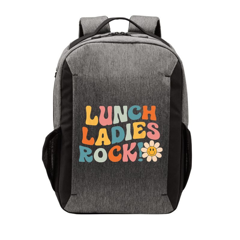 Lunch Ladies Rock! Retro Lunch Ladies Squad Cafeteria Crew Vector Backpack
