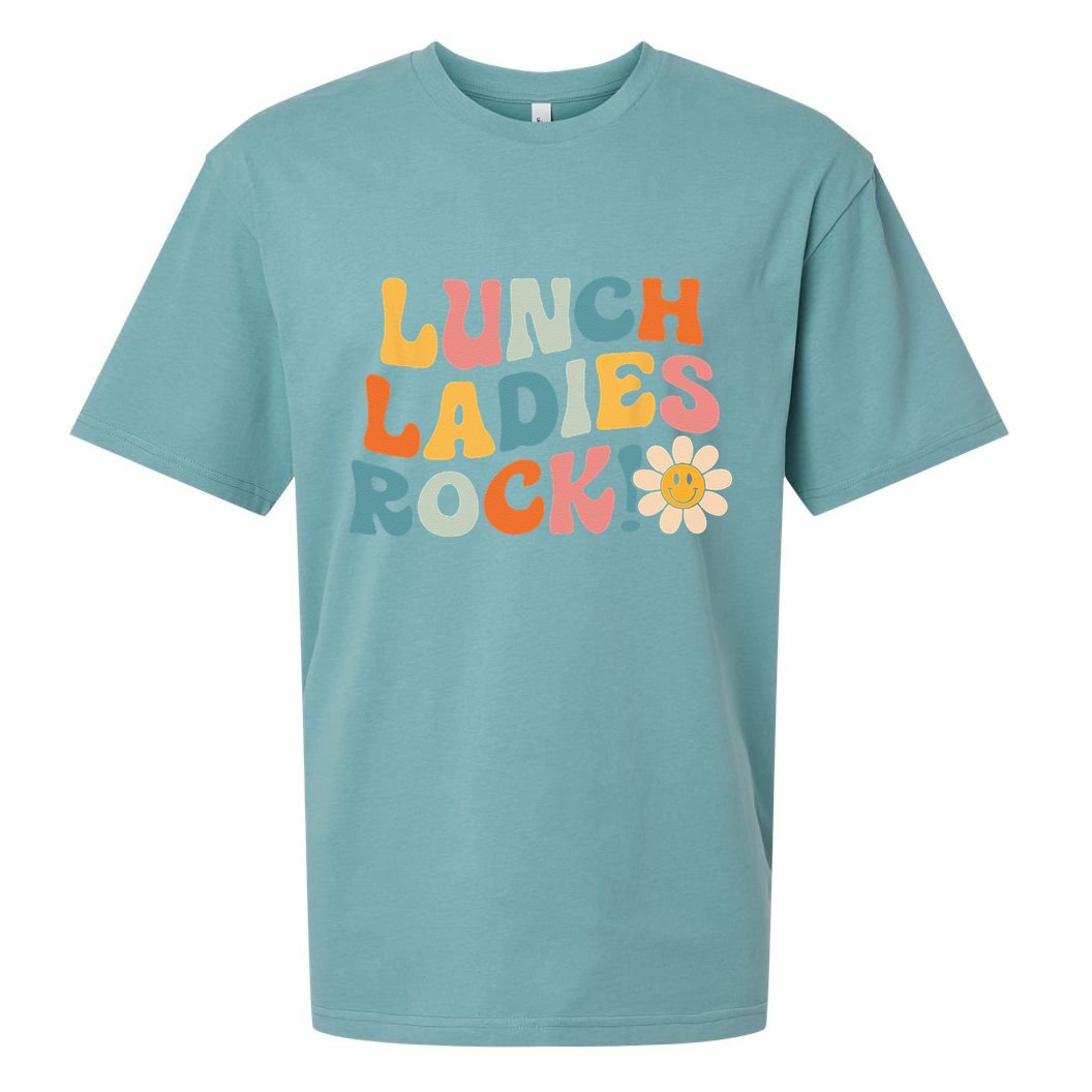 Lunch Ladies Rock! Retro Lunch Ladies Squad Cafeteria Crew Sueded Cloud Jersey T-Shirt