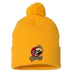 Long Live Rock And Roll Pom Pom 12in Knit Beanie