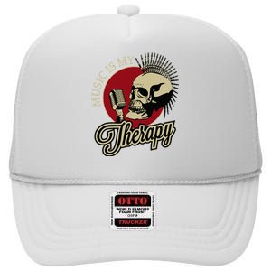 Long Live Rock And Roll High Crown Mesh Back Trucker Hat