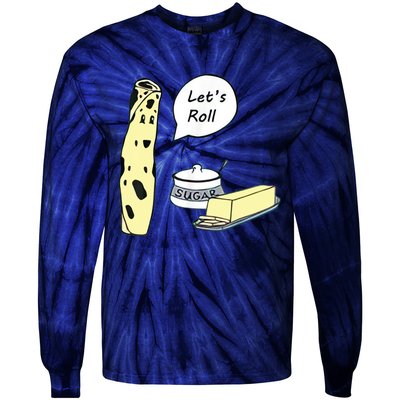 Lefse LetS Roll Norwegian Midwest Gifts Lefse Making Tie-Dye Long Sleeve Shirt