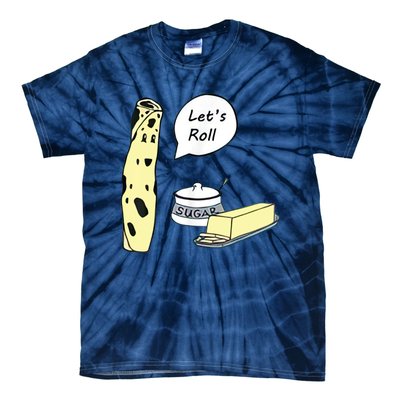 Lefse LetS Roll Norwegian Midwest Gifts Lefse Making Tie-Dye T-Shirt