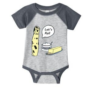 Lefse LetS Roll Norwegian Midwest Gifts Lefse Making Infant Baby Jersey Bodysuit