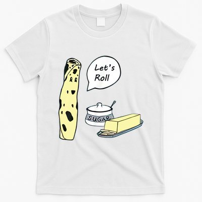 Lefse LetS Roll Norwegian Midwest Gifts Lefse Making T-Shirt