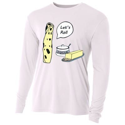 Lefse LetS Roll Norwegian Midwest Gifts Lefse Making Cooling Performance Long Sleeve Crew