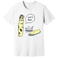 Lefse LetS Roll Norwegian Midwest Gifts Lefse Making Premium T-Shirt