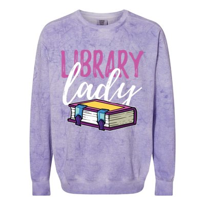 Librarian Library Reading Bookworm Books Colorblast Crewneck Sweatshirt