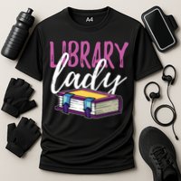 Librarian Library Reading Bookworm Books Performance Shirt