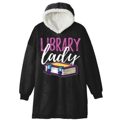 Librarian Library Reading Bookworm Books Hooded Wearable Blanket