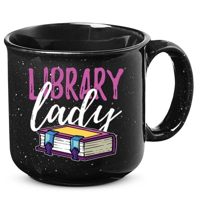 Librarian Library Reading Bookworm Books 15oz Campfire Ceramic Mug