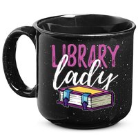 Librarian Library Reading Bookworm Books 15oz Campfire Ceramic Mug