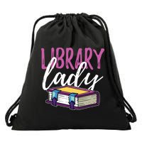 Librarian Library Reading Bookworm Books Drawstring Bag