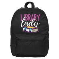 Librarian Library Reading Bookworm Books 16 in Basic Backpack