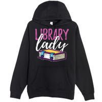 Librarian Library Reading Bookworm Books Premium Pullover Hoodie