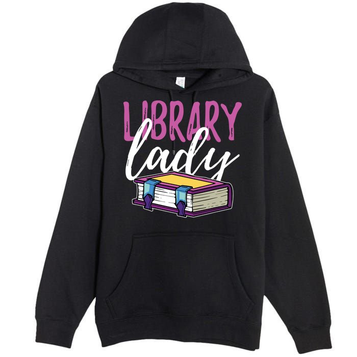 Librarian Library Reading Bookworm Books Premium Pullover Hoodie