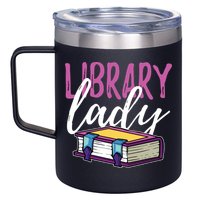 Librarian Library Reading Bookworm Books 12oz Stainless Steel Coffee Mug