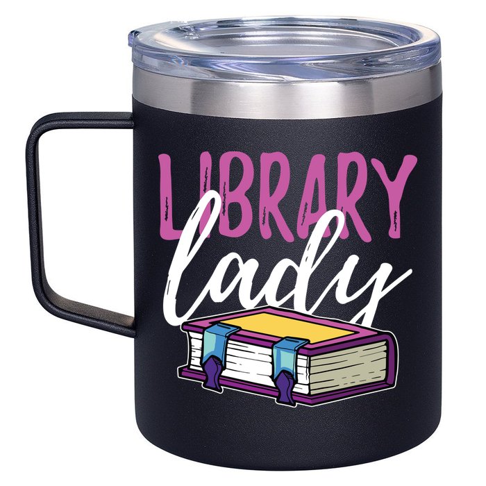 Librarian Library Reading Bookworm Books 12oz Stainless Steel Coffee Mug