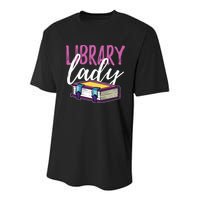 Librarian Library Reading Bookworm Books Youth Performance Sprint T-Shirt
