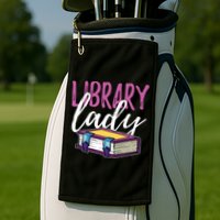 Librarian Library Reading Bookworm Books Golf Towel