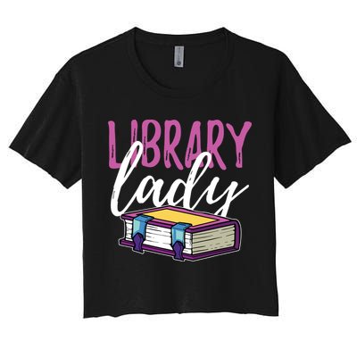 Librarian Library Reading Bookworm Books Crop Top
