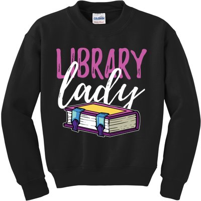 Librarian Library Reading Bookworm Books Kids Sweatshirt