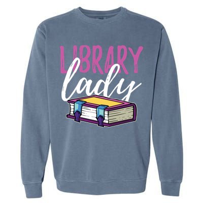 Librarian Library Reading Bookworm Books Garment-Dyed Sweatshirt
