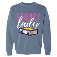 Librarian Library Reading Bookworm Books Garment-Dyed Sweatshirt