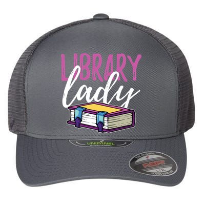 Librarian Library Reading Bookworm Books Flexfit Unipanel Trucker Cap