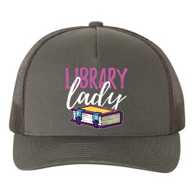 Librarian Library Reading Bookworm Books Yupoong Adult 5-Panel Trucker Hat