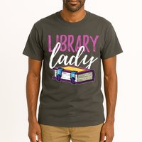 Librarian Library Reading Bookworm Books Tall T-Shirt