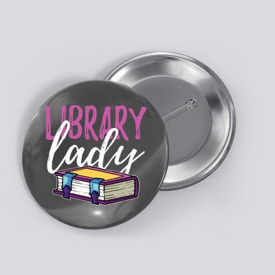 Librarian Library Reading Bookworm Books Button
