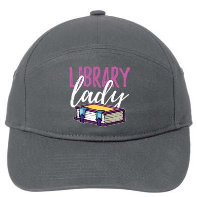 Librarian Library Reading Bookworm Books 7-Panel Snapback Hat