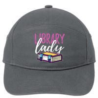 Librarian Library Reading Bookworm Books 7-Panel Snapback Hat