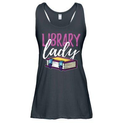 Librarian Library Reading Bookworm Books Ladies Essential Flowy Tank