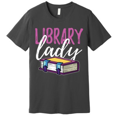 Librarian Library Reading Bookworm Books Premium T-Shirt