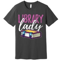 Librarian Library Reading Bookworm Books Premium T-Shirt