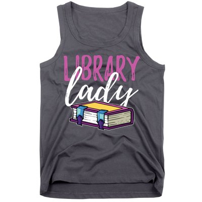 Librarian Library Reading Bookworm Books Tank Top