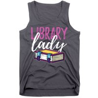 Librarian Library Reading Bookworm Books Tank Top