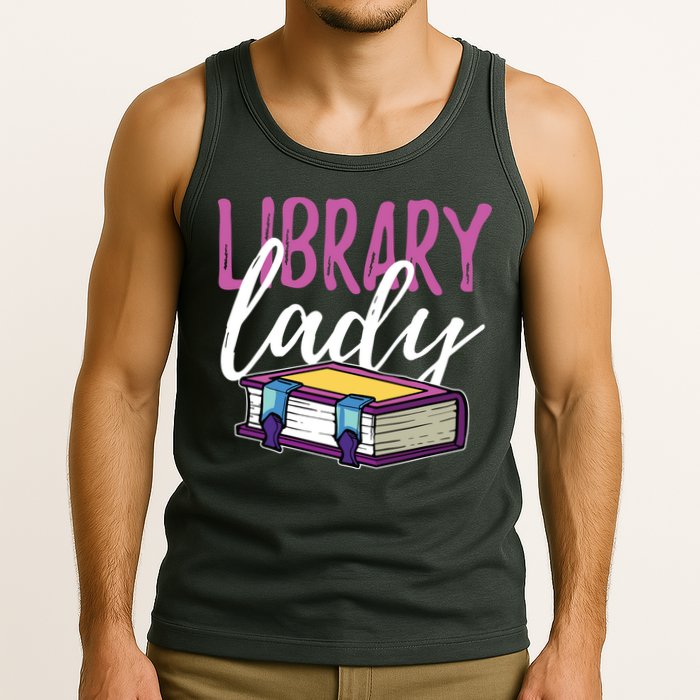 Librarian Library Reading Bookworm Books Tank Top