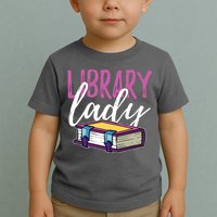 Librarian Library Reading Bookworm Books Toddler T-Shirt