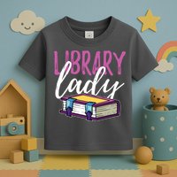 Librarian Library Reading Bookworm Books Toddler T-Shirt