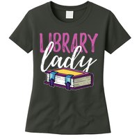 Librarian Library Reading Bookworm Books Womens T-Shirt