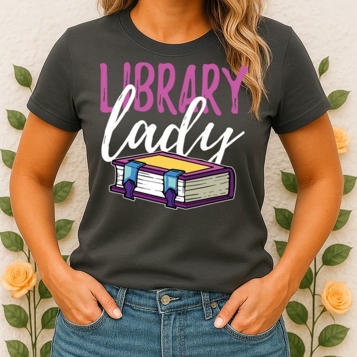 Librarian Library Reading Bookworm Books Womens T-Shirt