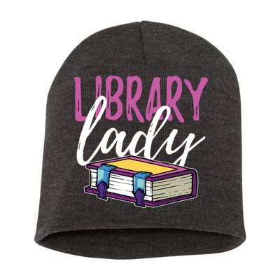 Librarian Library Reading Bookworm Books Short Acrylic Beanie