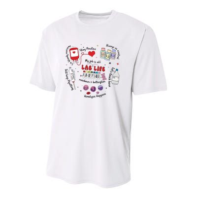 Lab Life Retro Scientist Science Youth Performance Sprint T-Shirt