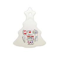 Lab Life Retro Scientist Science Ceramic Tree Ornament