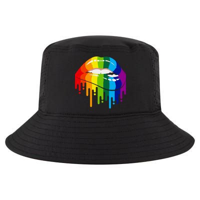 LGBTQ Lips Rainbow Flag Gay Pride Cool Comfort Performance Bucket Hat