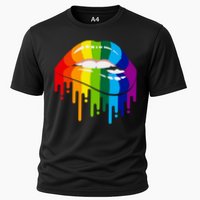 LGBTQ Lips Rainbow Flag Gay Pride Performance Shirt