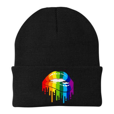 LGBTQ Lips Rainbow Flag Gay Pride Beanie