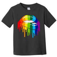 LGBTQ Lips Rainbow Flag Gay Pride Toddler T-Shirt